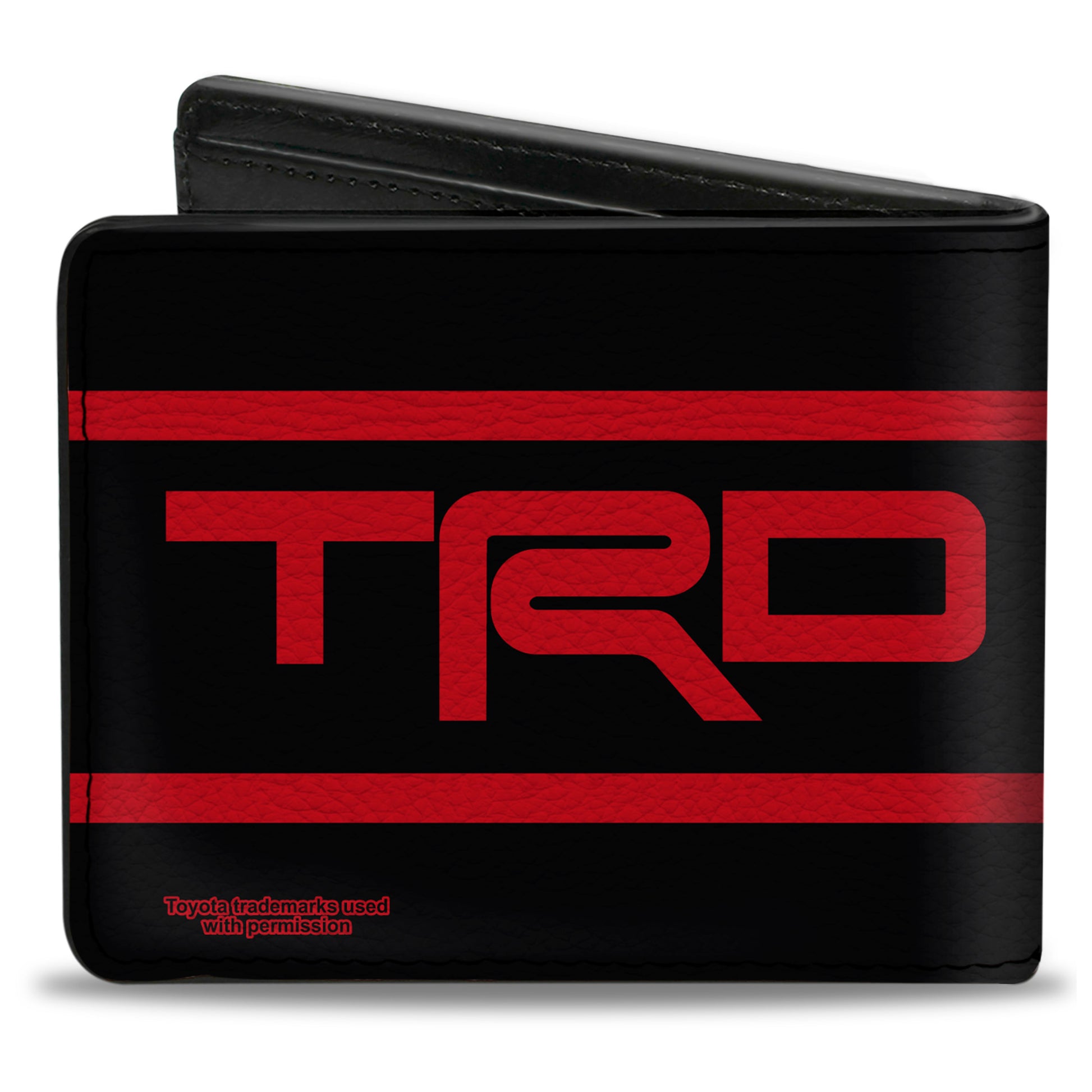 Bi-Fold Wallet - Toyota Racing Development TRD Logo Stripe Black/Red Bi-Fold Wallets Toyota