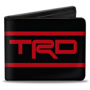 Bi-Fold Wallet - Toyota Racing Development TRD Logo Stripe Black/Red Bi-Fold Wallets Toyota