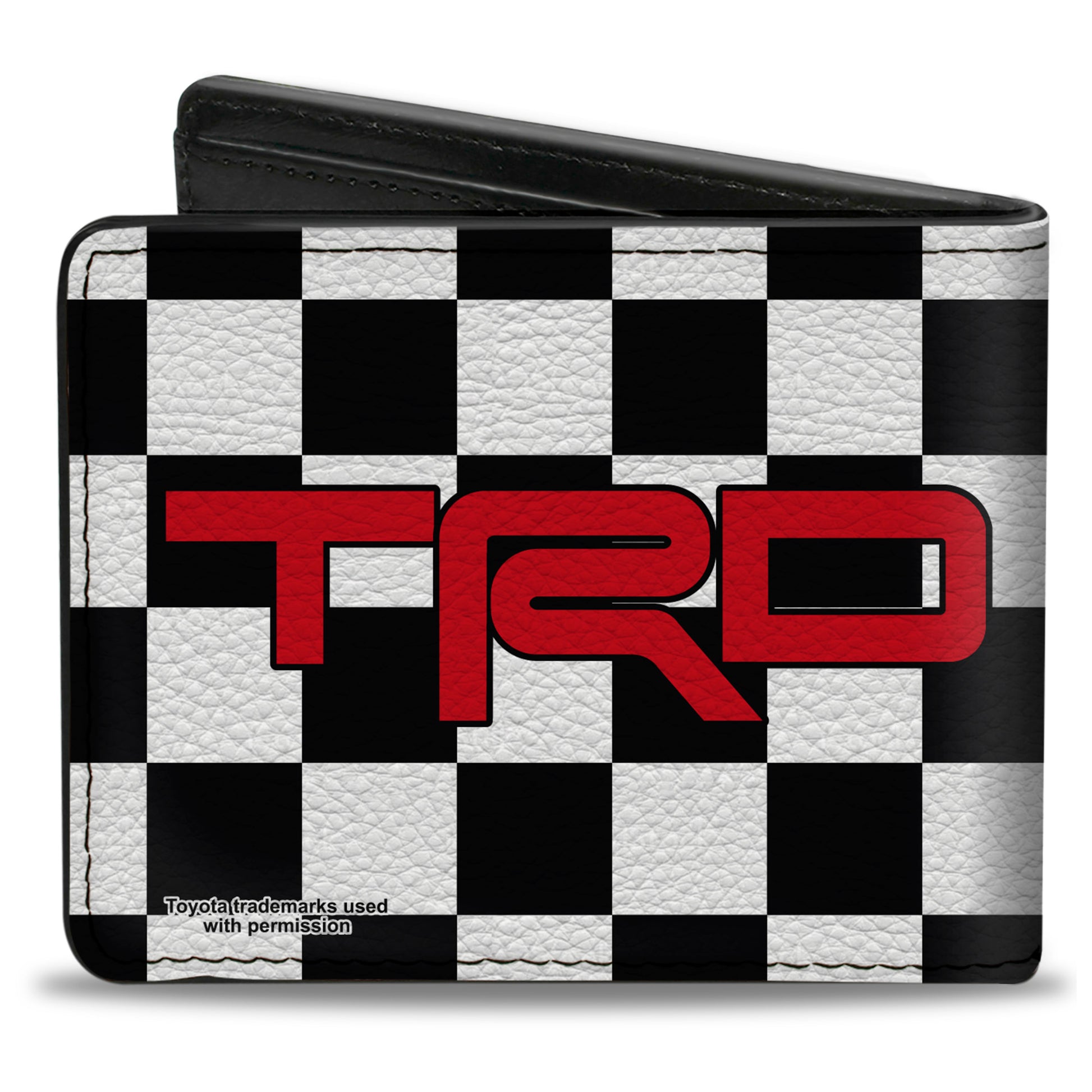 Bi-Fold Wallet - Toyota Racing Development TRD Logo Checker Black/White/Red Bi-Fold Wallets Toyota