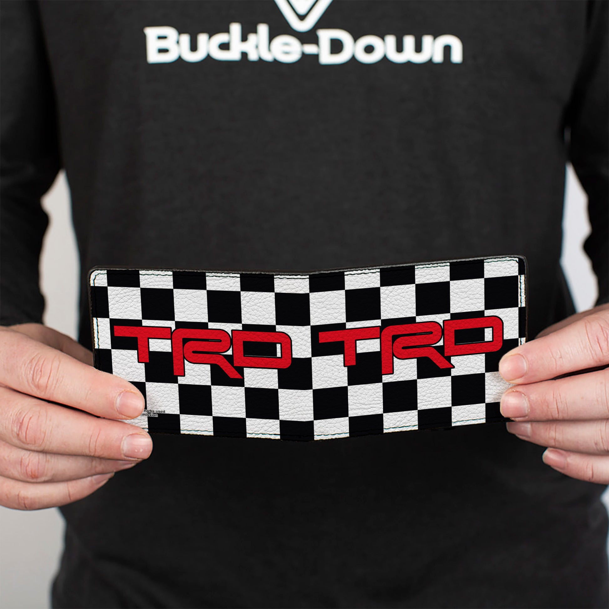 Bi-Fold Wallet - Toyota Racing Development TRD Logo Checker Black/White/Red Bi-Fold Wallets Toyota