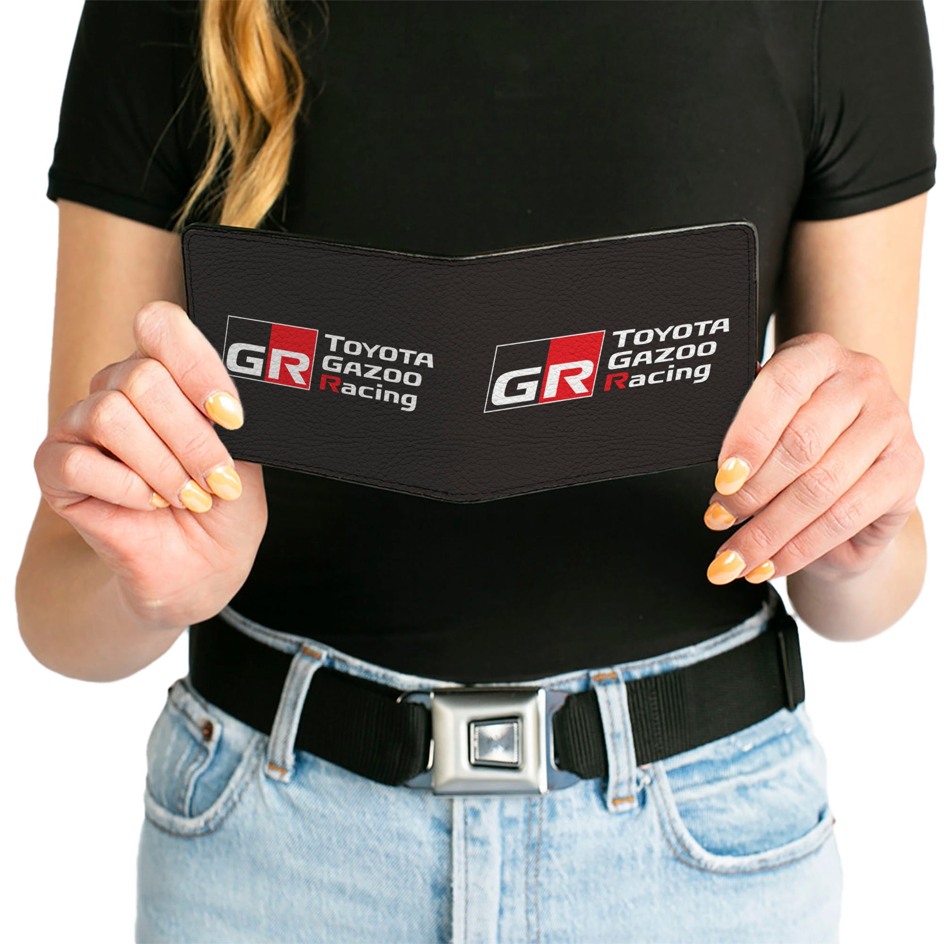 Bi-Fold Wallet - TOYOTA GAZOO RACING GR Logo Black/White/Red Bi-Fold Wallets Toyota