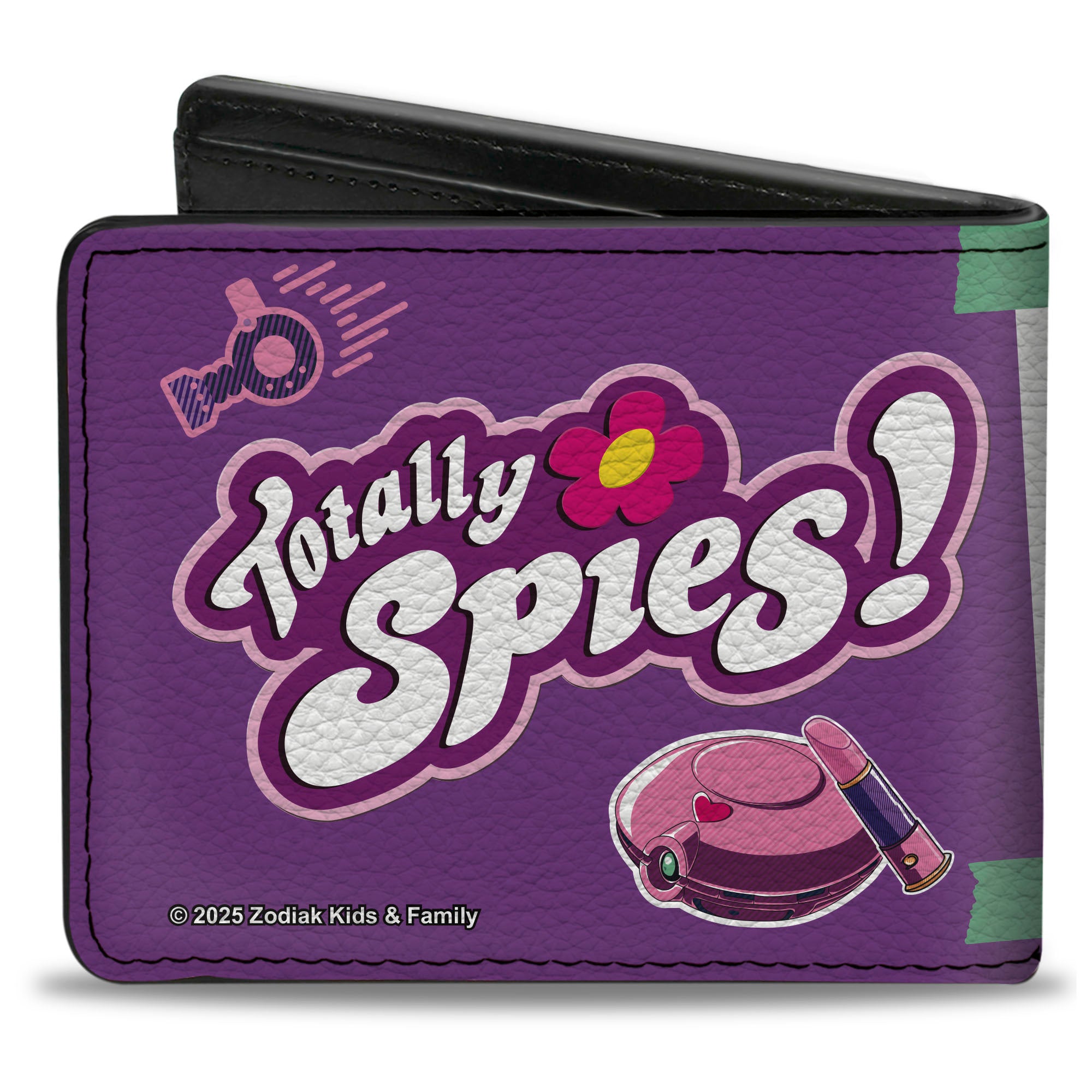 Bi-Fold Wallet - TOTALLY SPIES Girls Group Pose and Title Logo Pinks/Purples Bi-Fold Wallets Totally Spies!