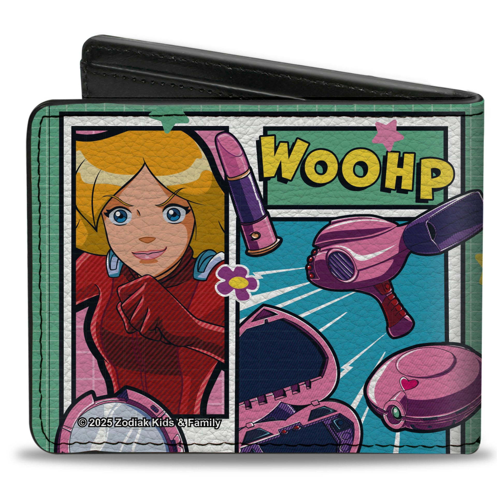 Bi-Fold Wallet - Totally Spies Action Poses and Icons Blocks Greens Bi-Fold Wallets Totally Spies!