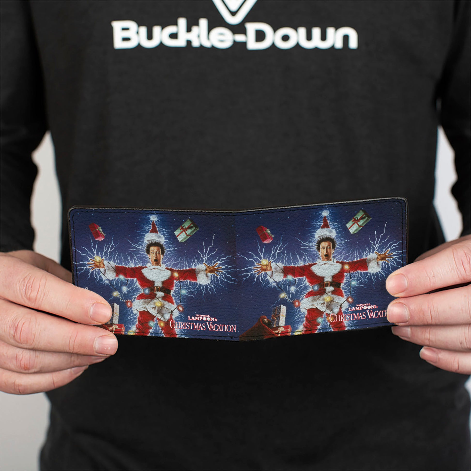 Bi-Fold Wallet - National Lampoon's Christmas Vacation Santa Clark Shock Pose Bi-Fold Wallets National Lampoon's