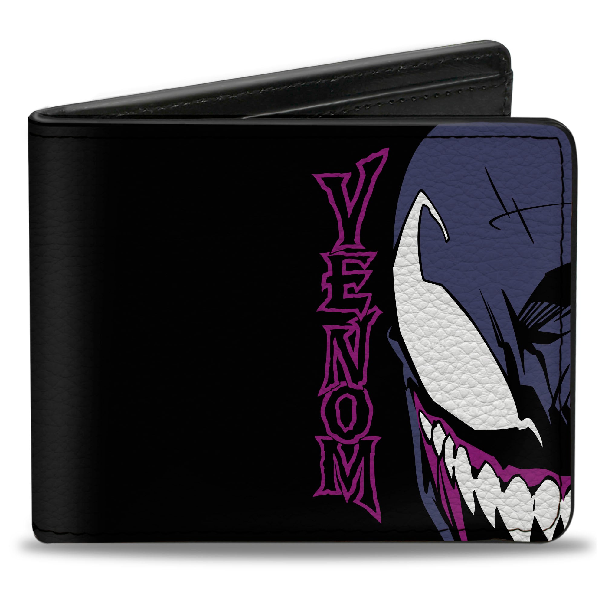 Bi-Fold Wallet - VENOM LETHAL PROTECTOR Pose Blocks Black/White Bi-Fold Wallets Marvel Comics