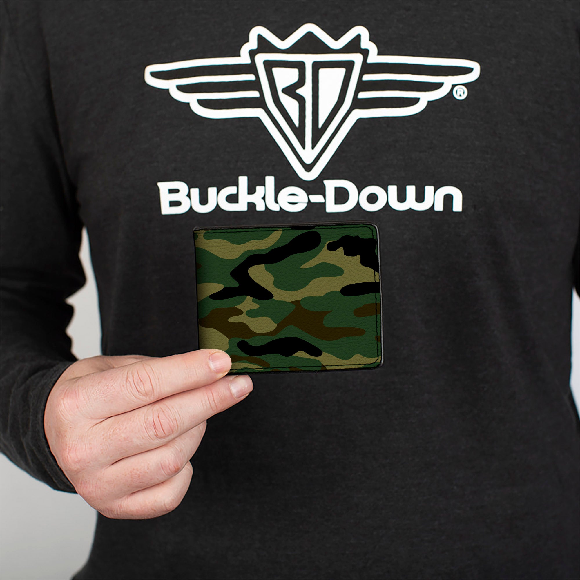 Bi-Fold Wallet - Camo Olive Bi-Fold Wallets Buckle-Down