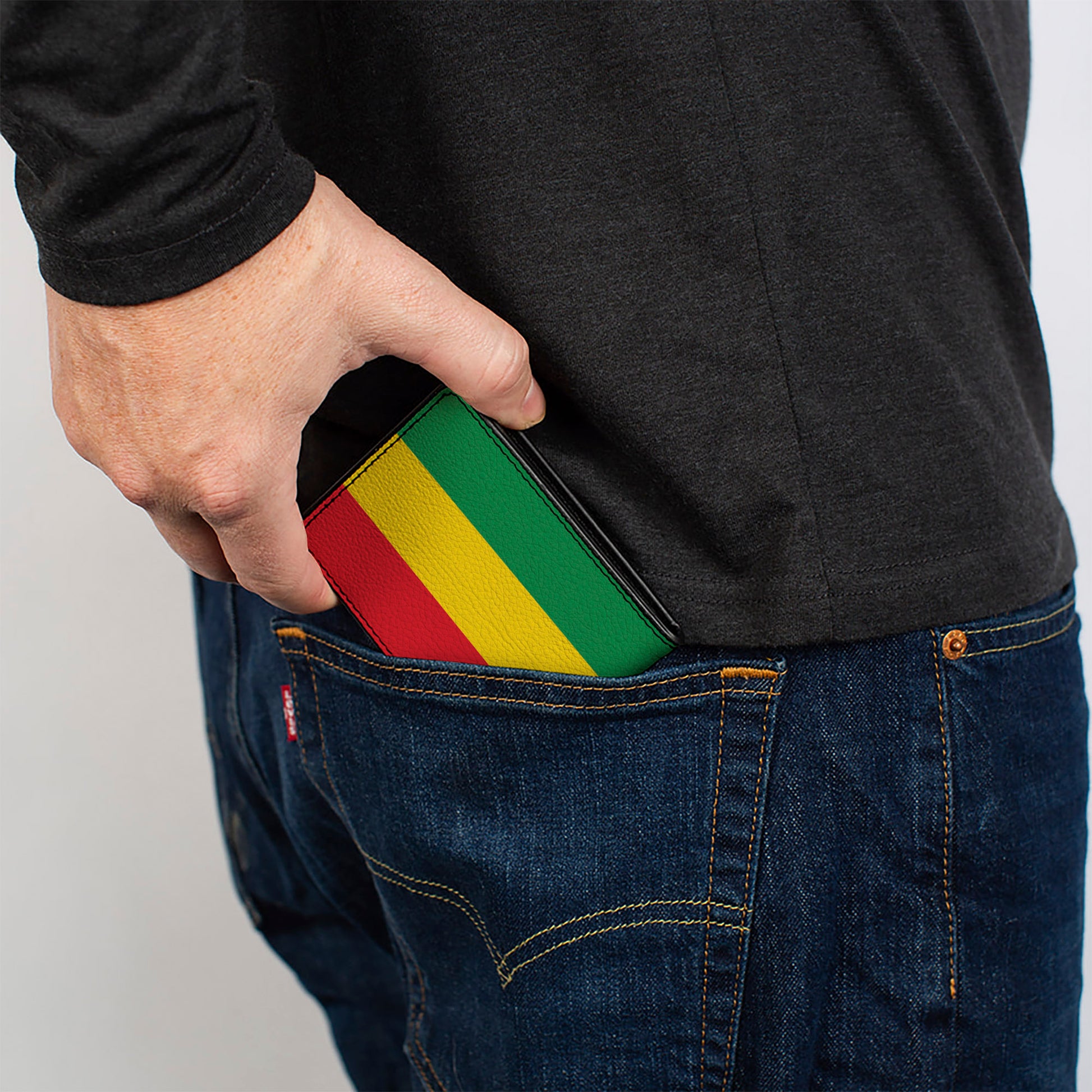 Bi-Fold Wallet - Rasta Bi-Fold Wallets Buckle-Down