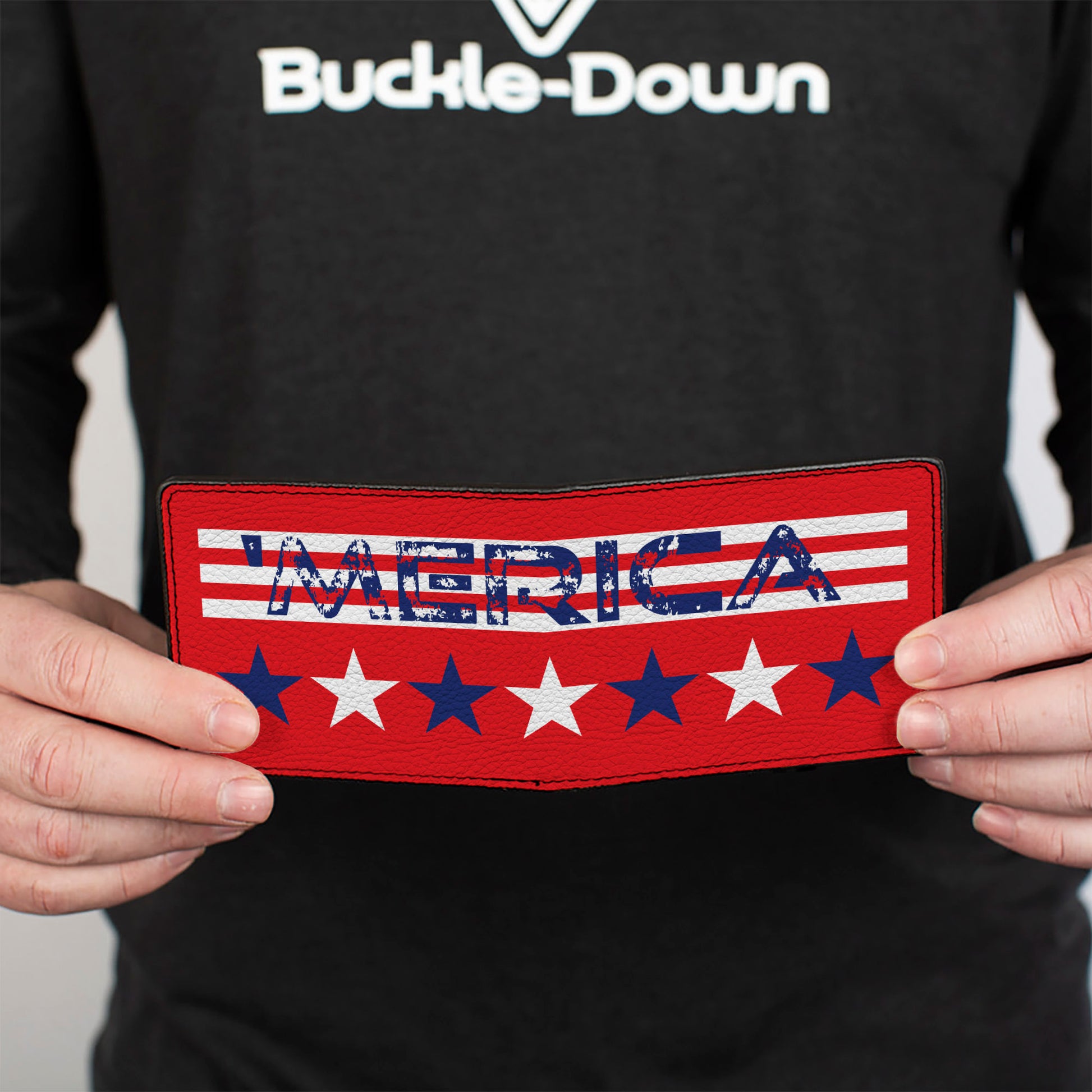 Bi-Fold Wallet - 'MERICA Stripes Stars Red White Blue Bi-Fold Wallets Buckle-Down
