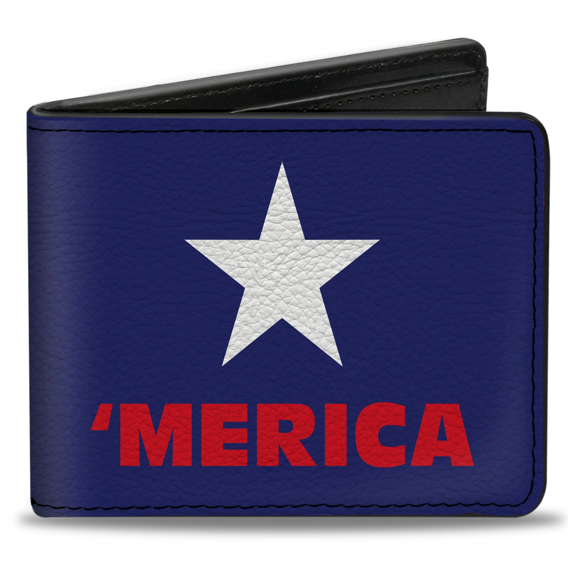 Bi-Fold Wallet - 'MERICA Star Blue Red White Bi-Fold Wallets Buckle-Down