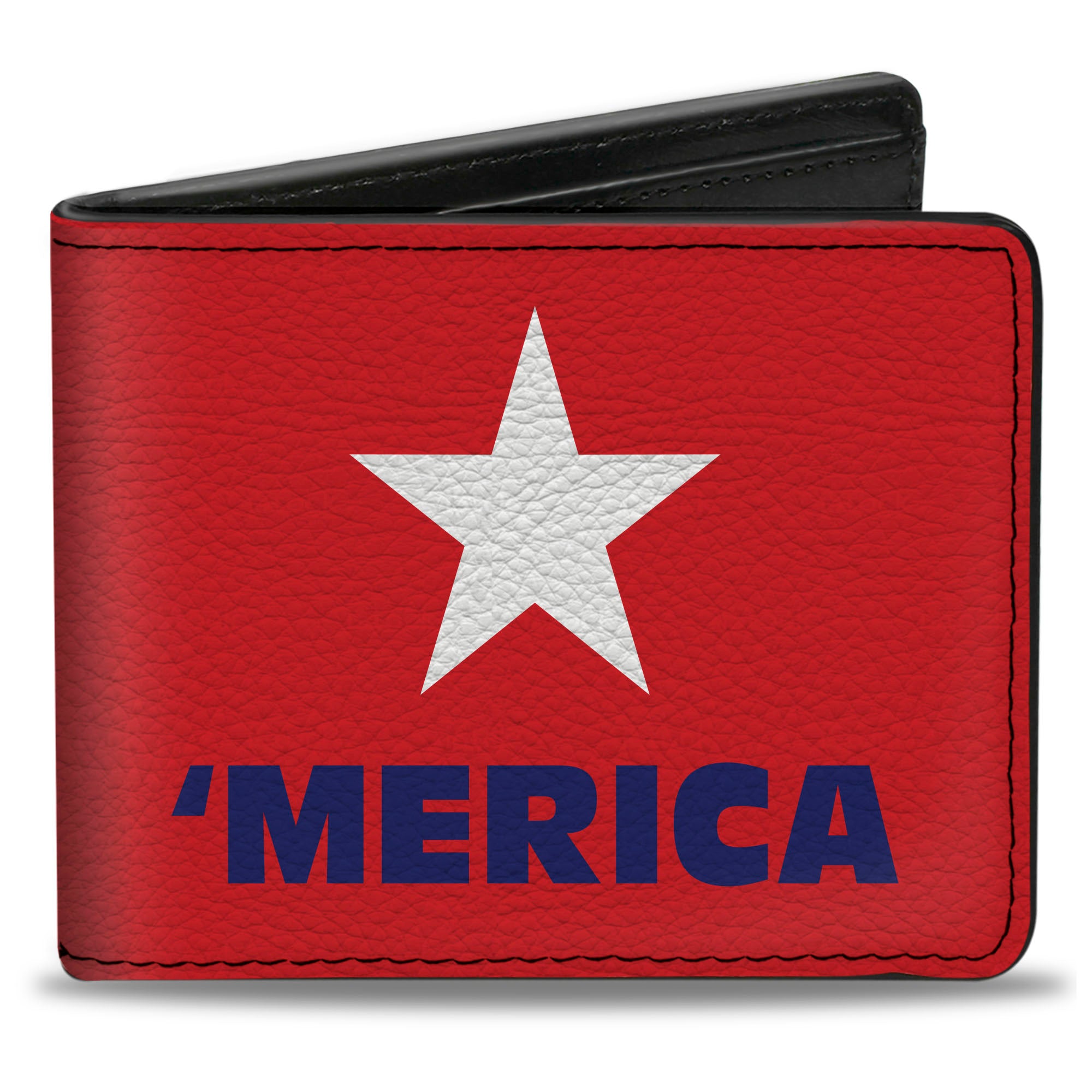 Bi-Fold Wallet - 'MERICA Star Red Blue White Bi-Fold Wallets Buckle-Down