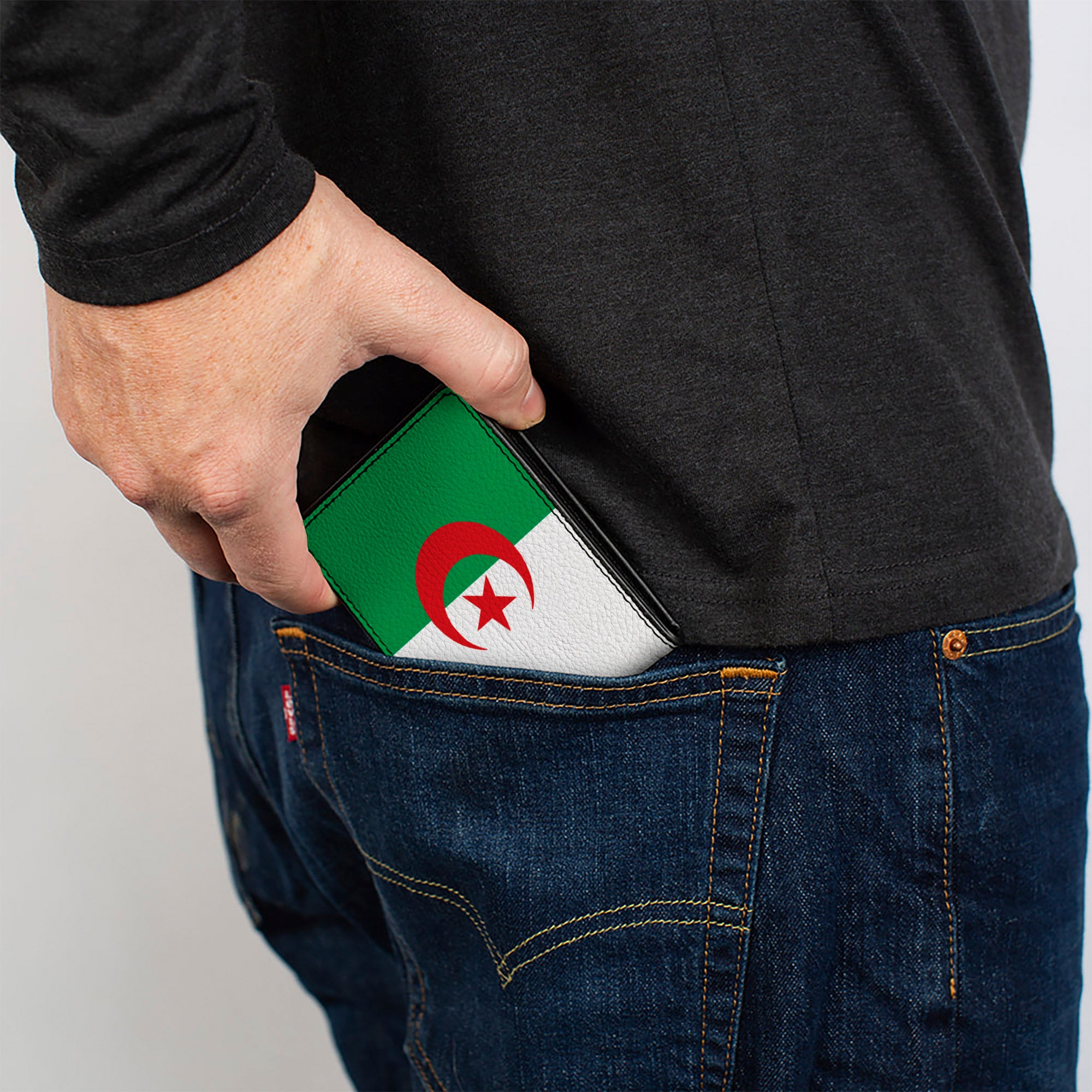 Bi-Fold Wallet - Algeria Flags Bi-Fold Wallets Buckle-Down