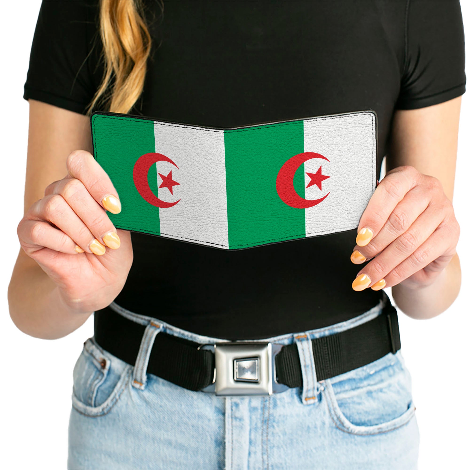 Bi-Fold Wallet - Algeria Flags Bi-Fold Wallets Buckle-Down