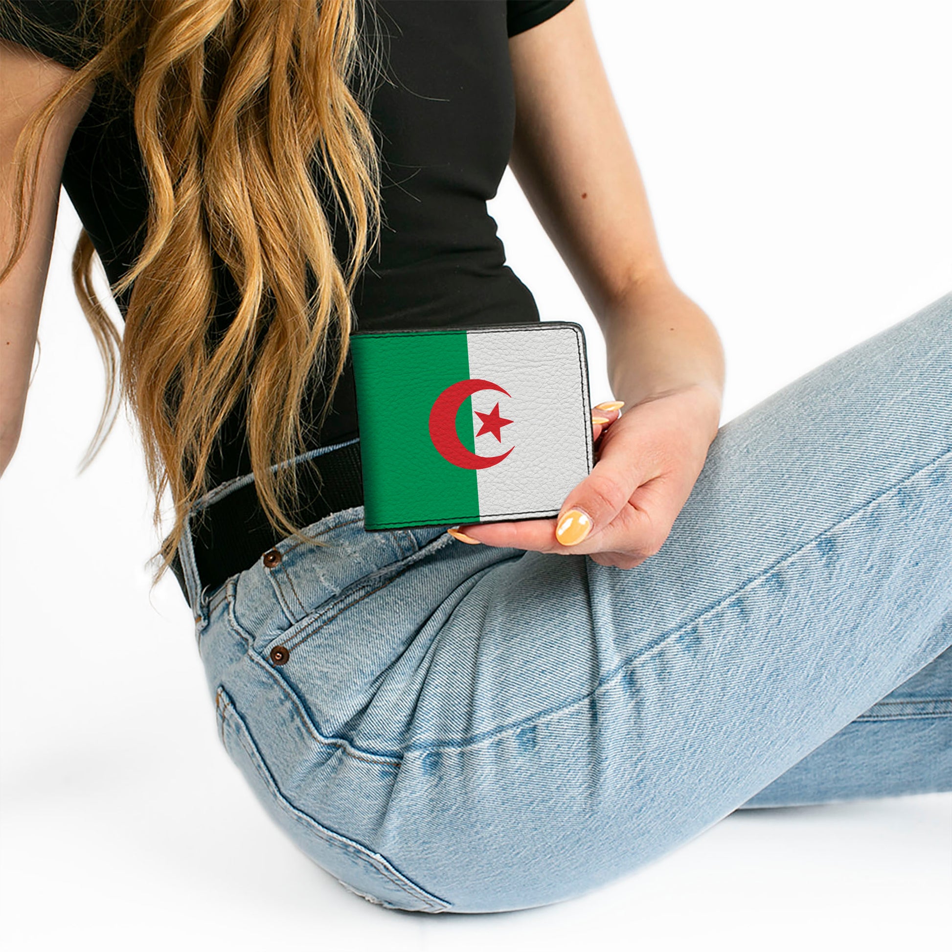 Bi-Fold Wallet - Algeria Flags Bi-Fold Wallets Buckle-Down