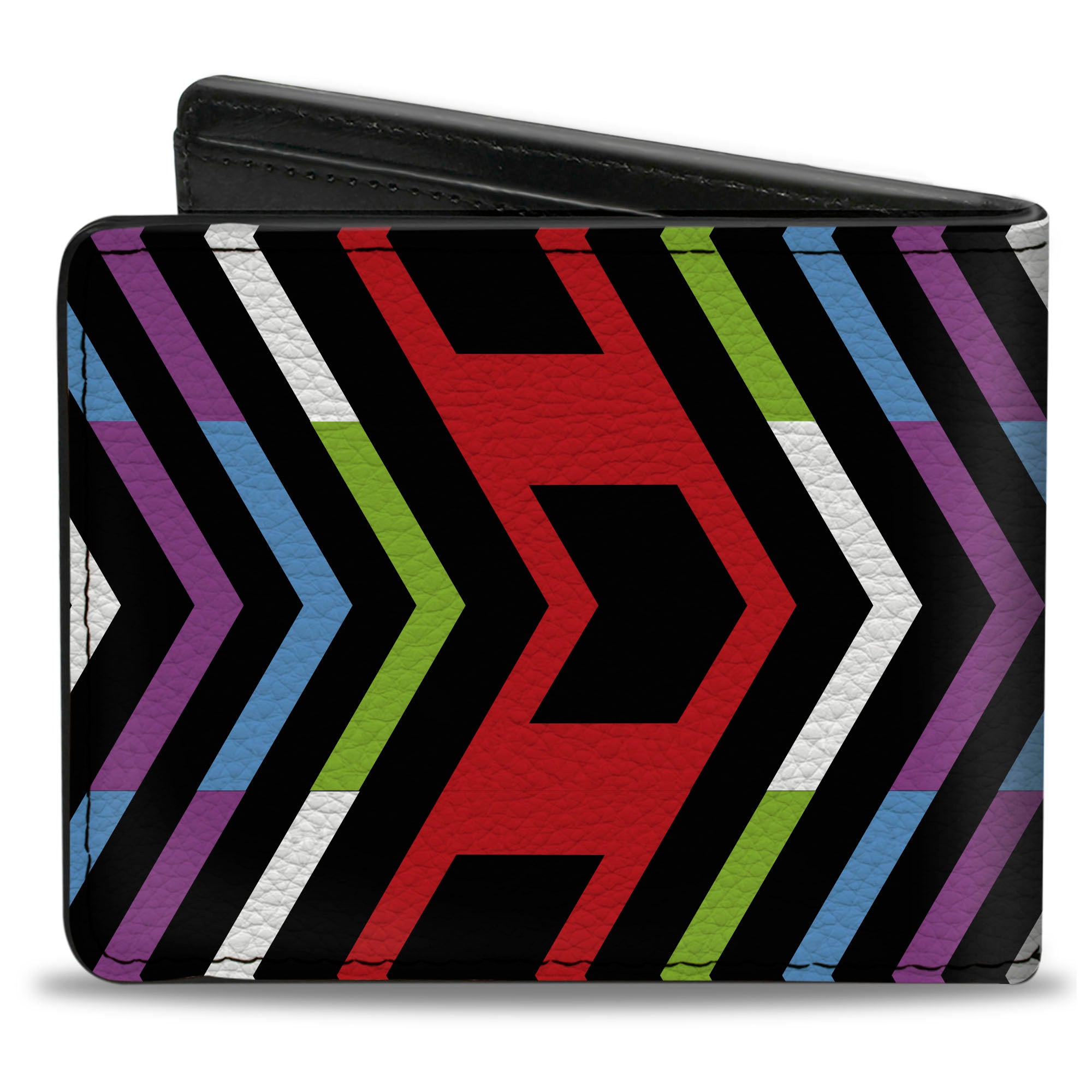 Bi-Fold Wallet - Arrows Black Multi Color Bi-Fold Wallets Buckle-Down