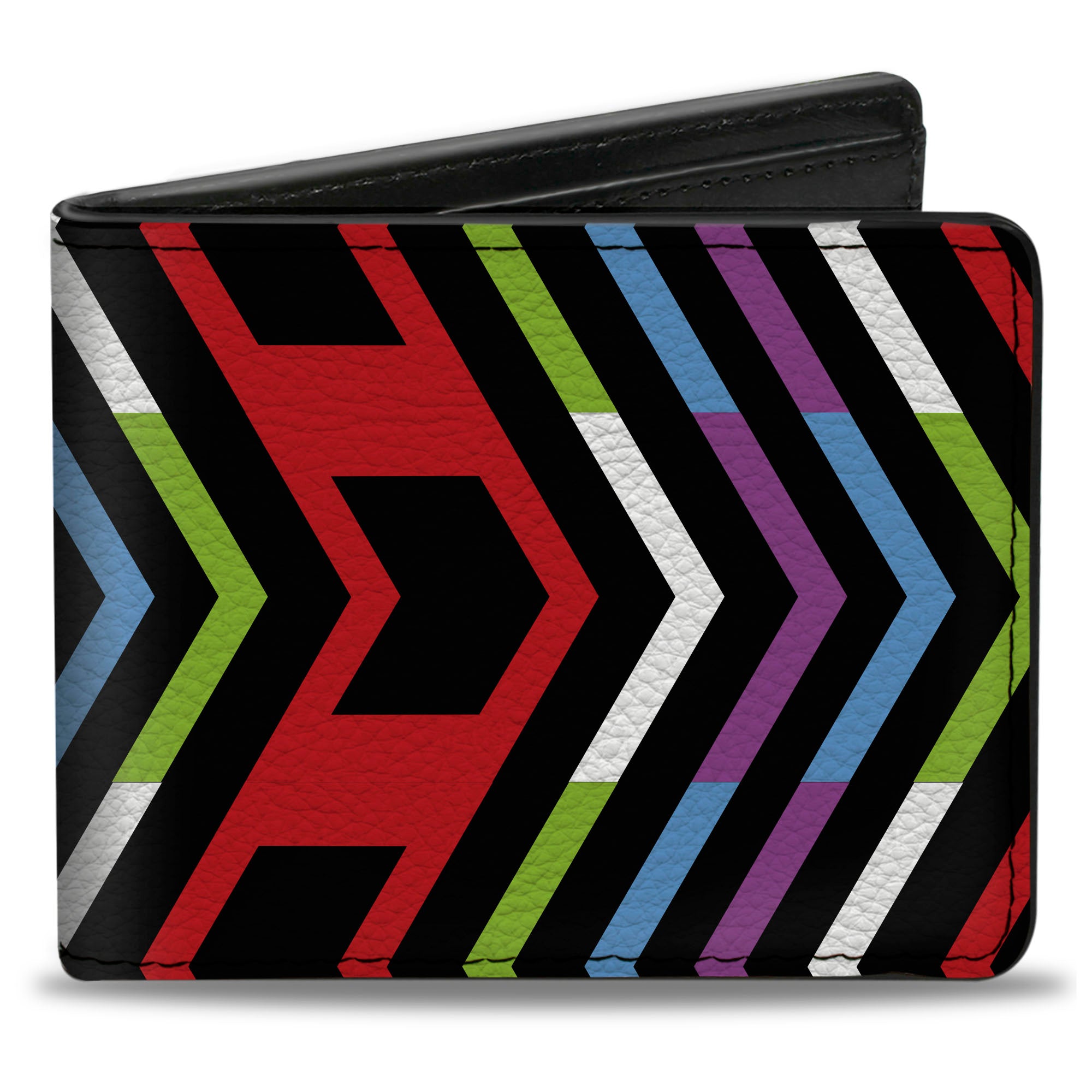 Bi-Fold Wallet - Arrows Black Multi Color Bi-Fold Wallets Buckle-Down