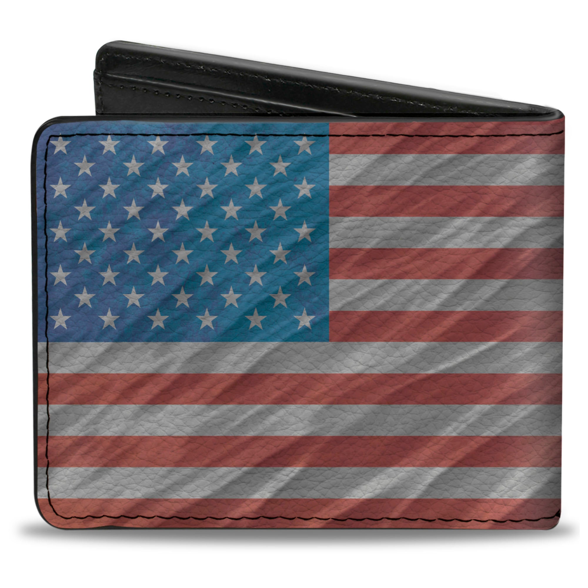 Bi-Fold Wallet - American Flag Waving Bi-Fold Wallets Buckle-Down