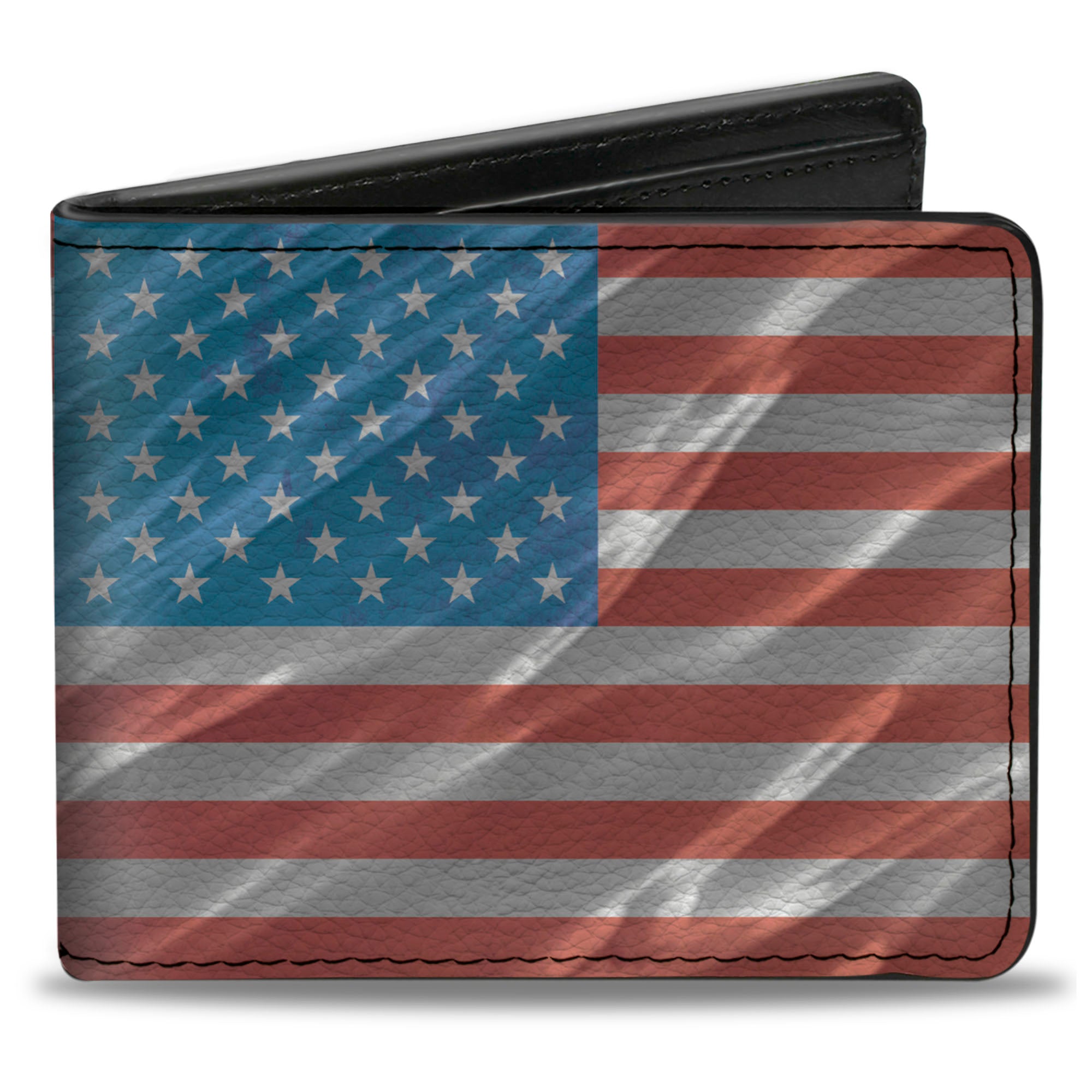 Bi-Fold Wallet - American Flag Waving Bi-Fold Wallets Buckle-Down