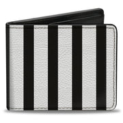 Bi-Fold Wallet - American Flag CLOSE-UP Black White Bi-Fold Wallets Buckle-Down