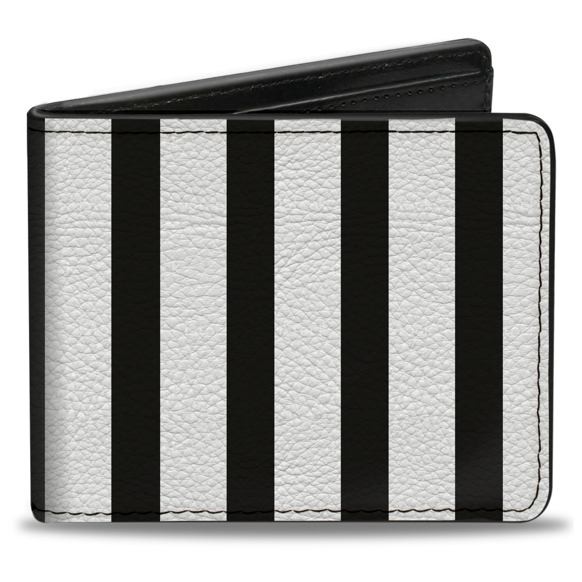 Bi-Fold Wallet - American Flag CLOSE-UP Black White Bi-Fold Wallets Buckle-Down
