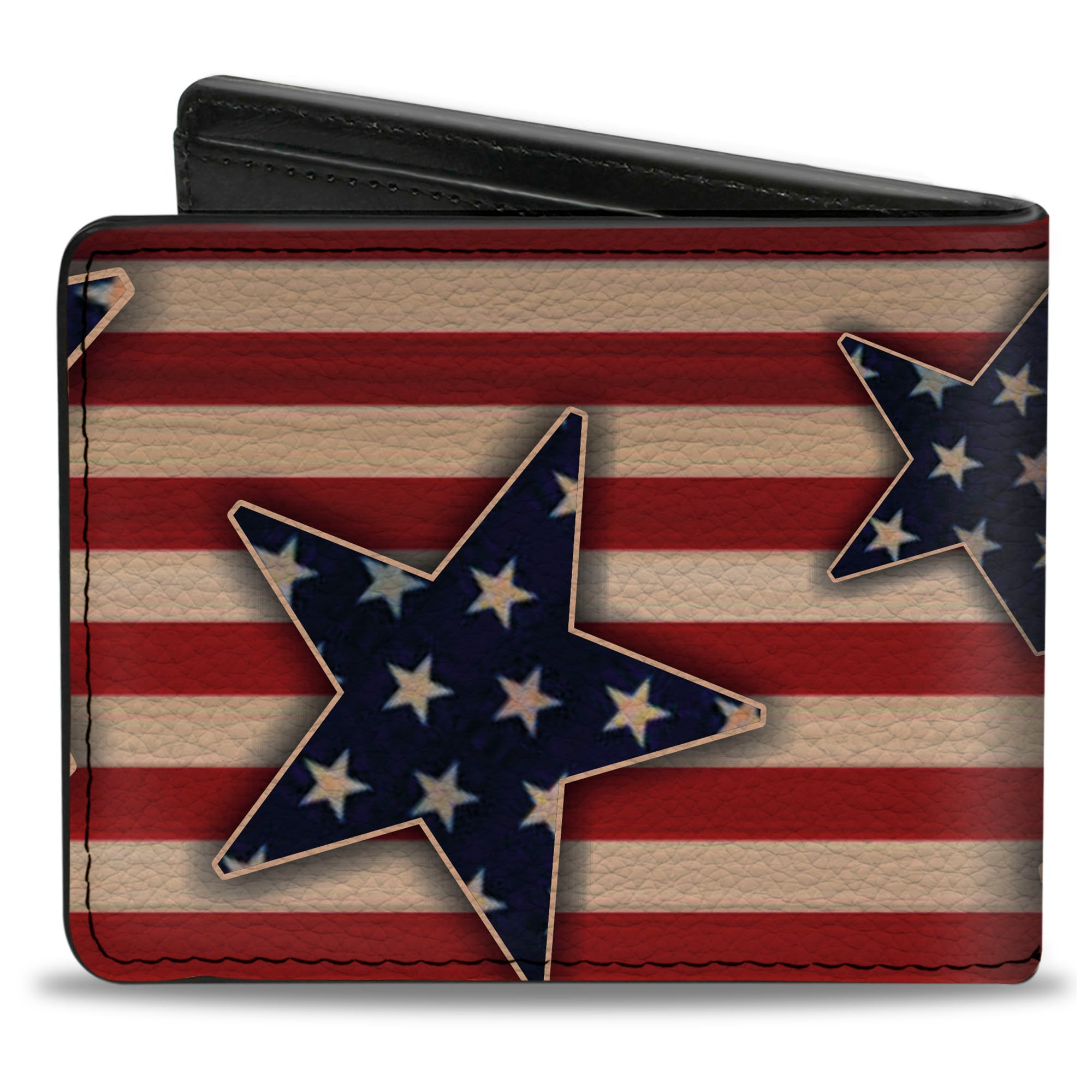 Bi-Fold Wallet - Americana Stars & Stripes Red/White/Blue/White Bi-Fold Wallets Buckle-Down