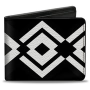 Bi-Fold Wallet - Aztec2 White Black Bi-Fold Wallets Buckle-Down