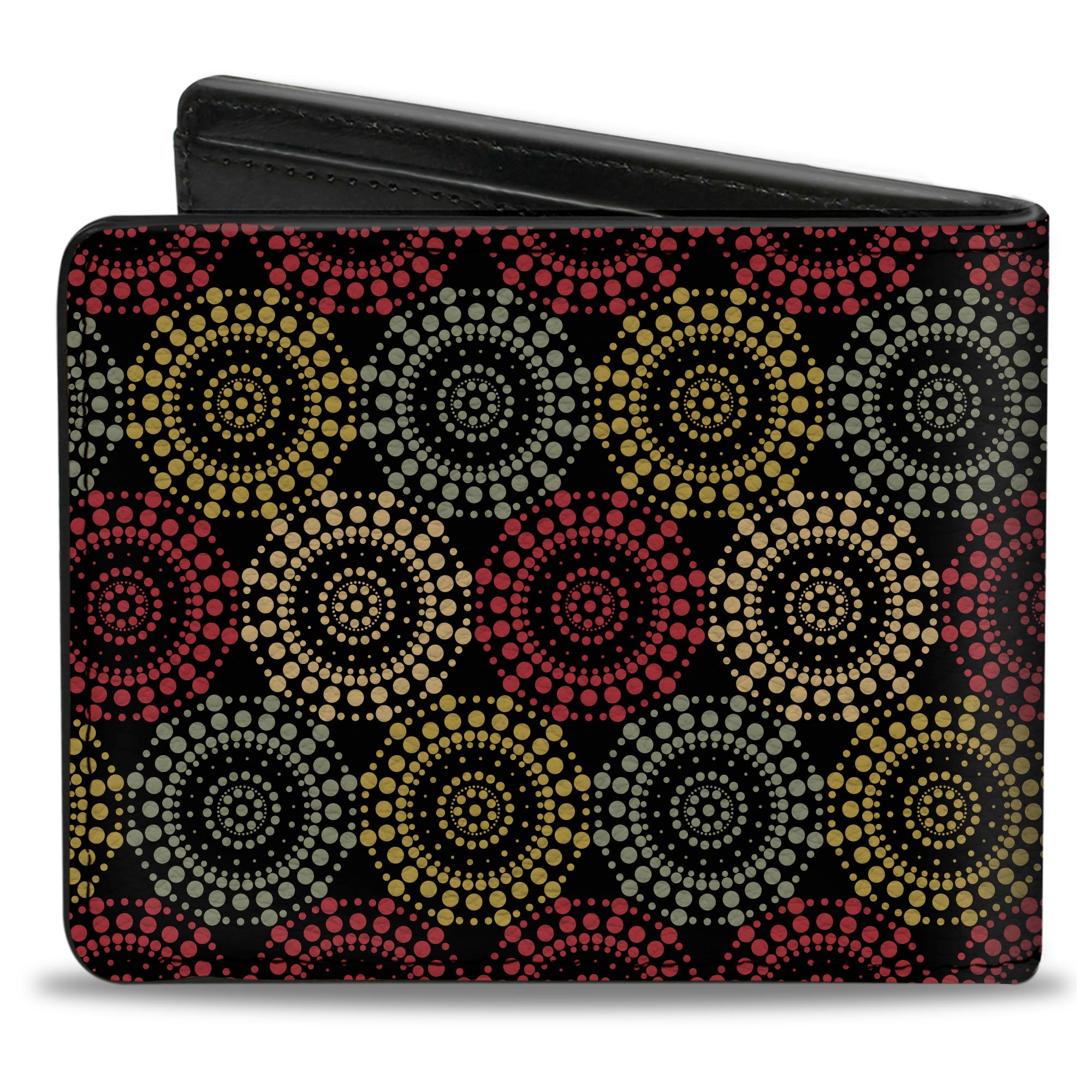 Bi-Fold Wallet - Aboriginal Black Cream Multi Color Bi-Fold Wallets Buckle-Down