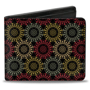 Bi-Fold Wallet - Aboriginal Black Cream Multi Color Bi-Fold Wallets Buckle-Down
