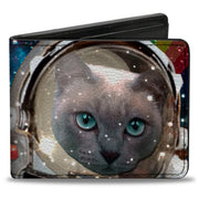Bi-Fold Wallet - Astronaut Cats in Space Rainbows Stars Bi-Fold Wallets Buckle-Down