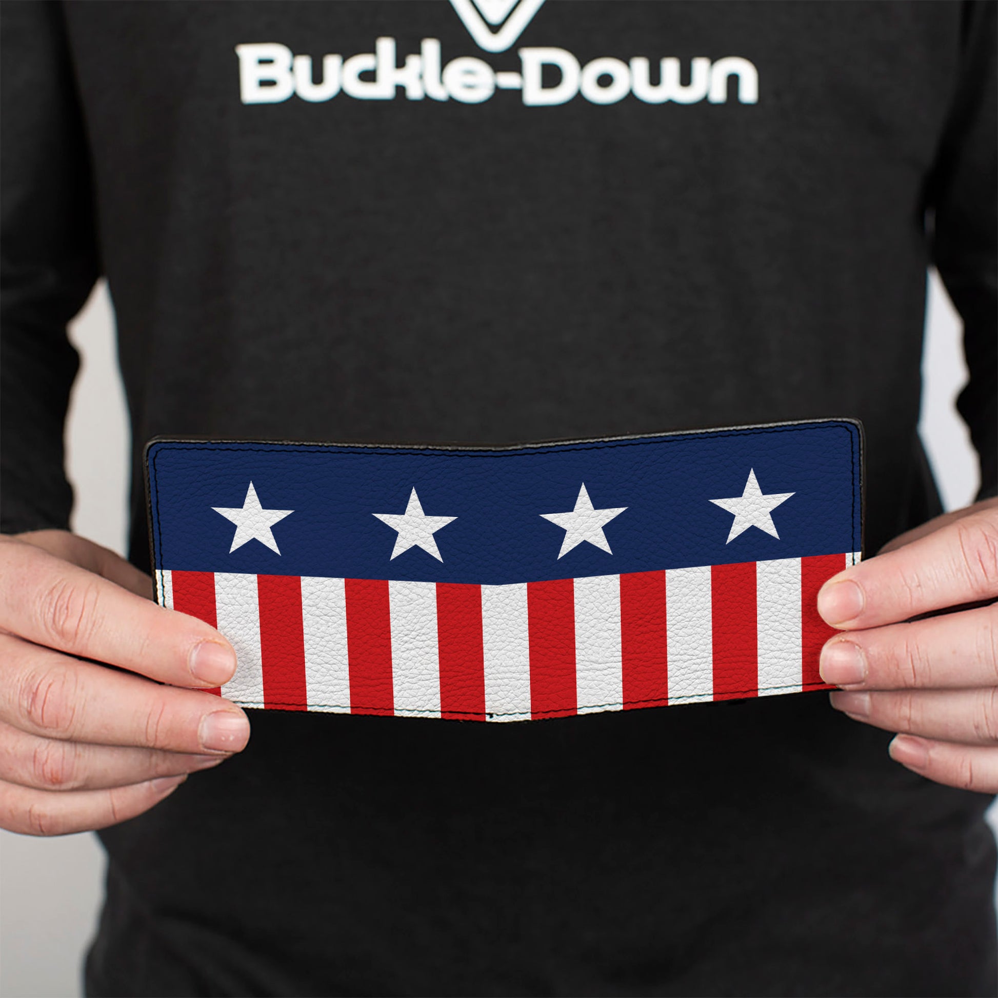 Bi-Fold Wallet - Americana Stars & Stripes2 Blue White Red White Bi-Fold Wallets Buckle-Down