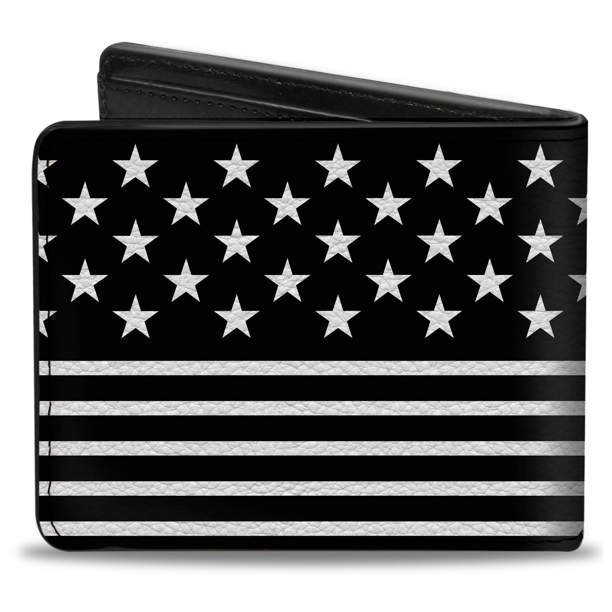 Bi-Fold Wallet - Americana Stars & Stripes2 Black White Bi-Fold Wallets Buckle-Down