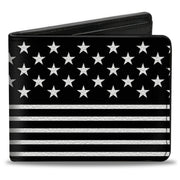 Bi-Fold Wallet - Americana Stars & Stripes2 Black White Bi-Fold Wallets Buckle-Down