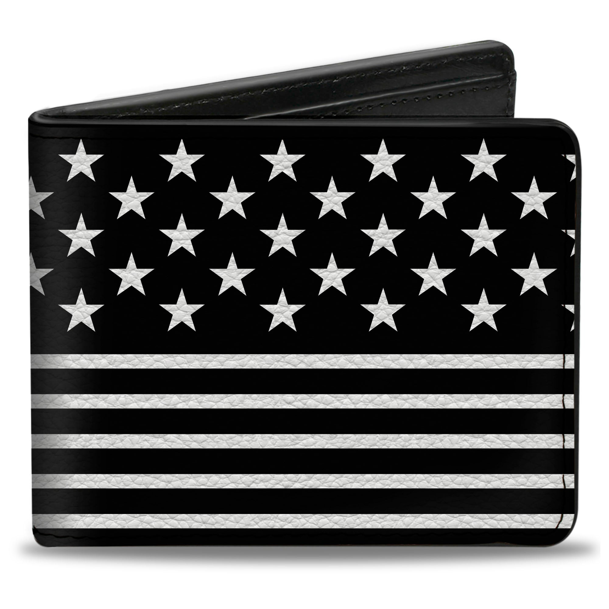 Bi-Fold Wallet - Americana Stars & Stripes2 Black White Bi-Fold Wallets Buckle-Down