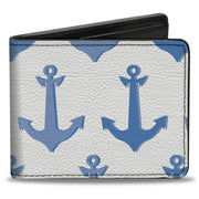 Bi-Fold Wallet - Anchor2 CLOSE-UP Turquoise Blues Bi-Fold Wallets Buckle-Down
