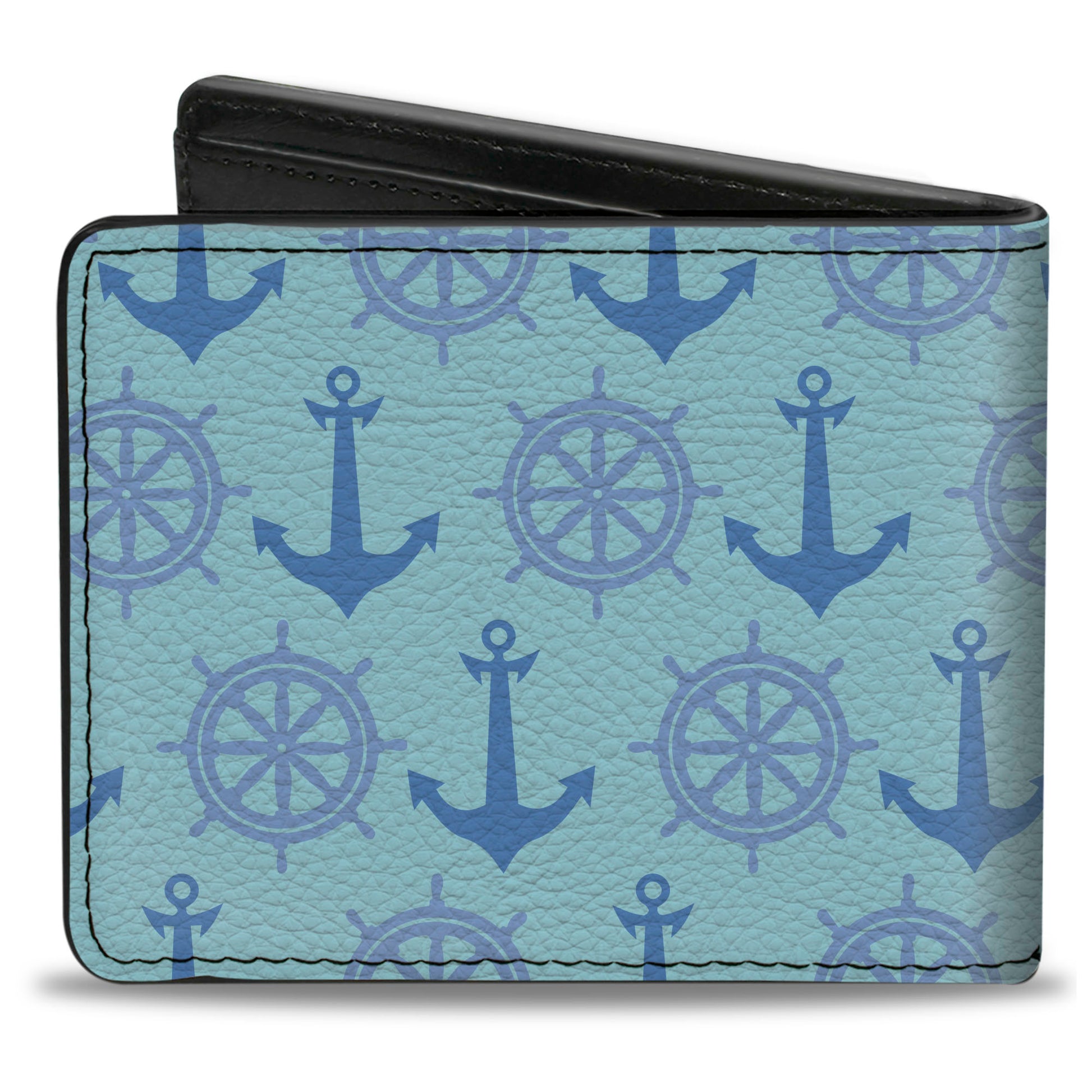 Bi-Fold Wallet - Anchor2 Helm Monogram Blues Bi-Fold Wallets Buckle-Down