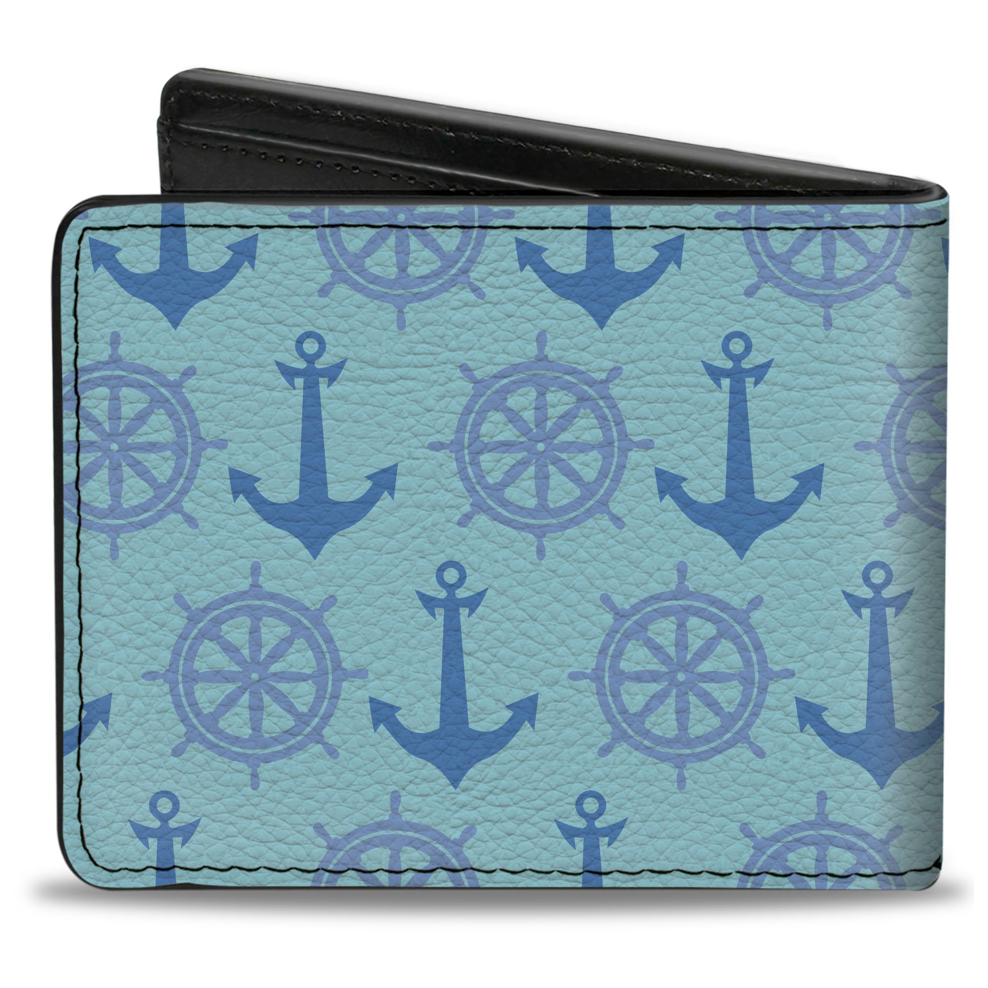 Bi-Fold Wallet - Anchor2 Helm Monogram Blues Bi-Fold Wallets Buckle-Down