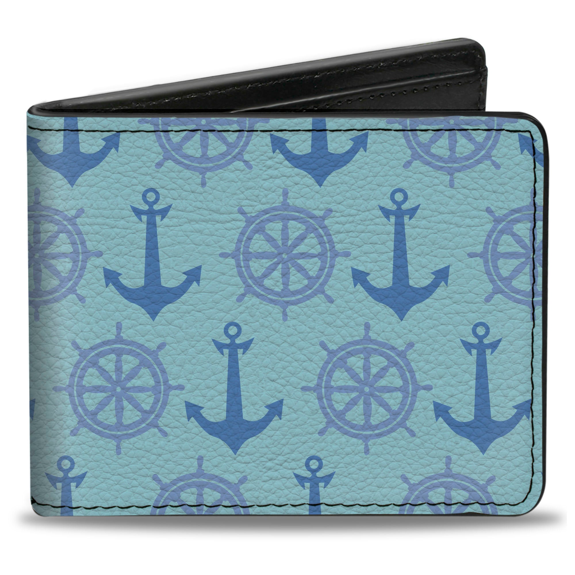 Bi-Fold Wallet - Anchor2 Helm Monogram Blues Bi-Fold Wallets Buckle-Down