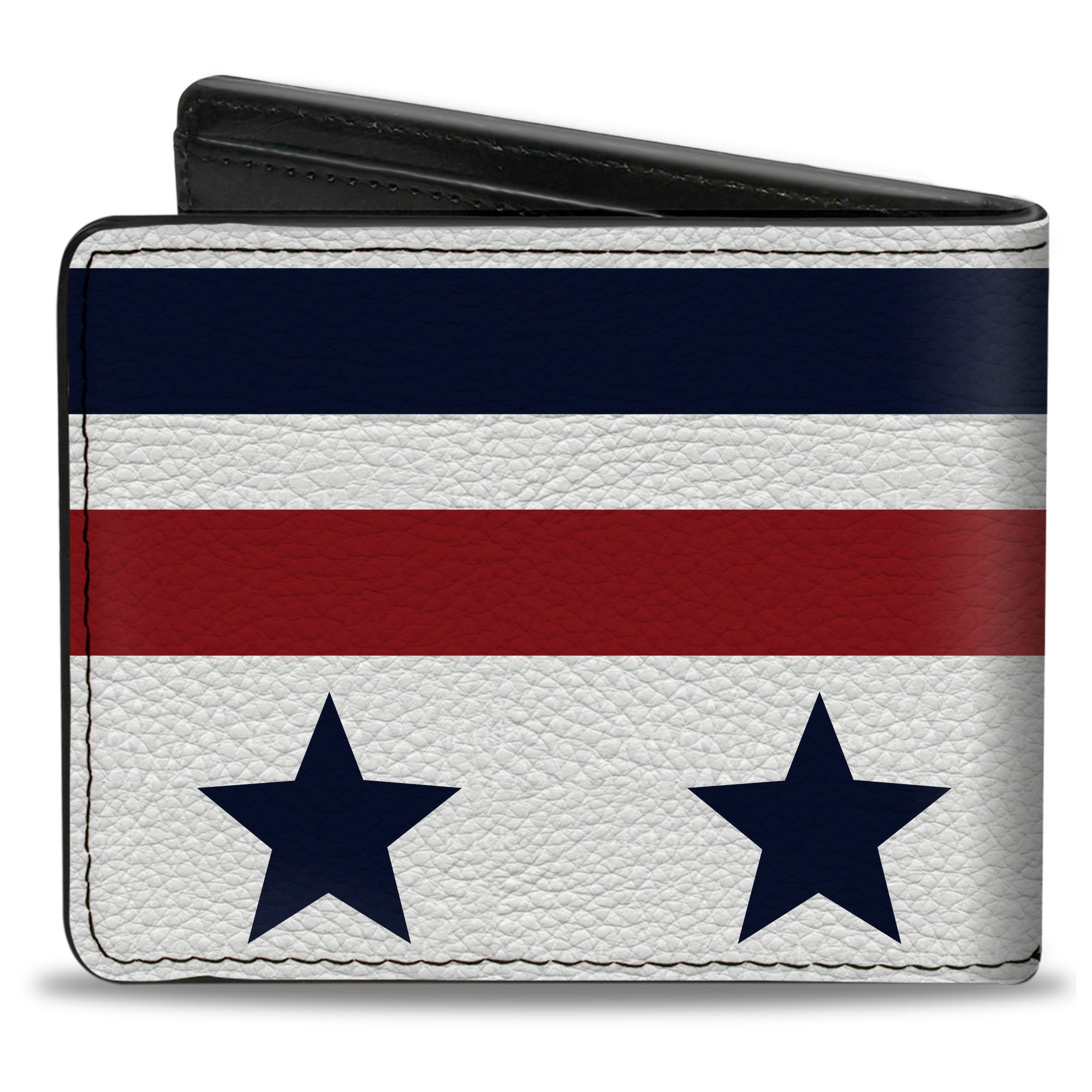 Bi-Fold Wallet - Americana Stars & Stripes5 White Blue Red Bi-Fold Wallets Buckle-Down