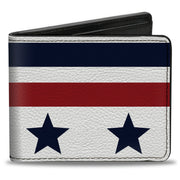 Bi-Fold Wallet - Americana Stars & Stripes5 White Blue Red Bi-Fold Wallets Buckle-Down