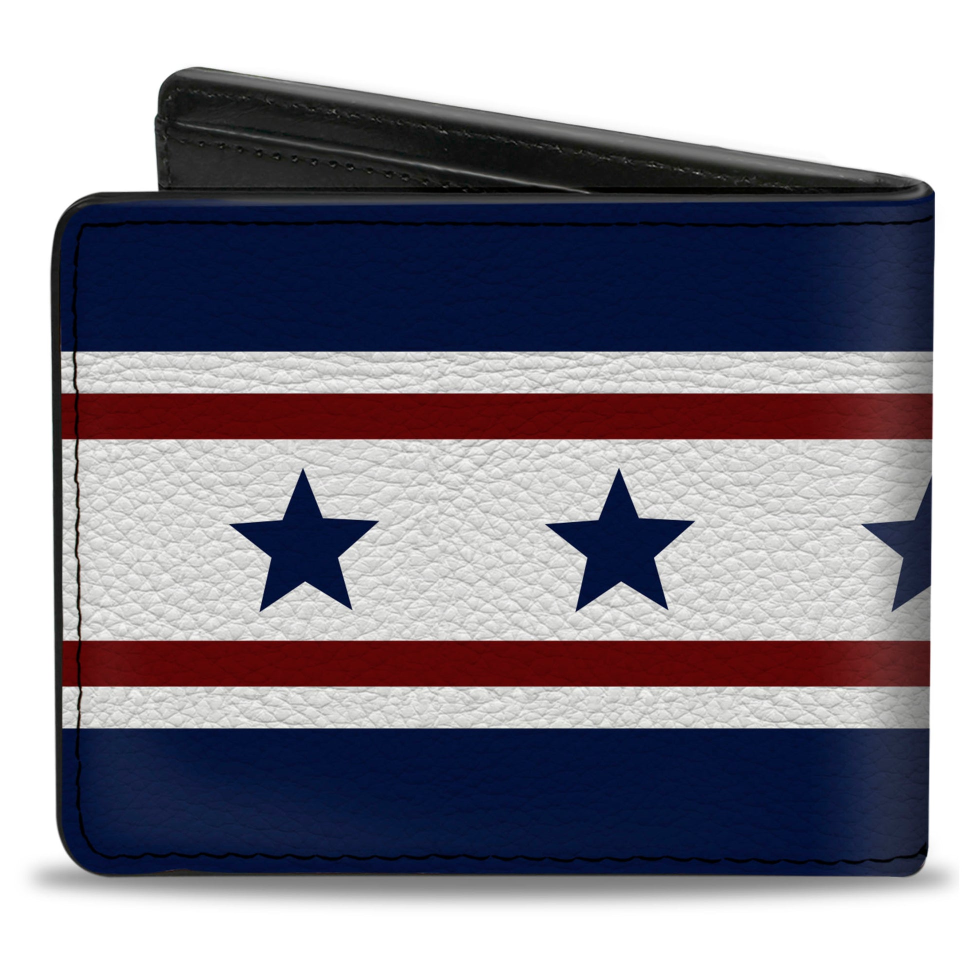 Bi-Fold Wallet - Americana Stars & Stripes 6 Blue White Red Bi-Fold Wallets Buckle-Down