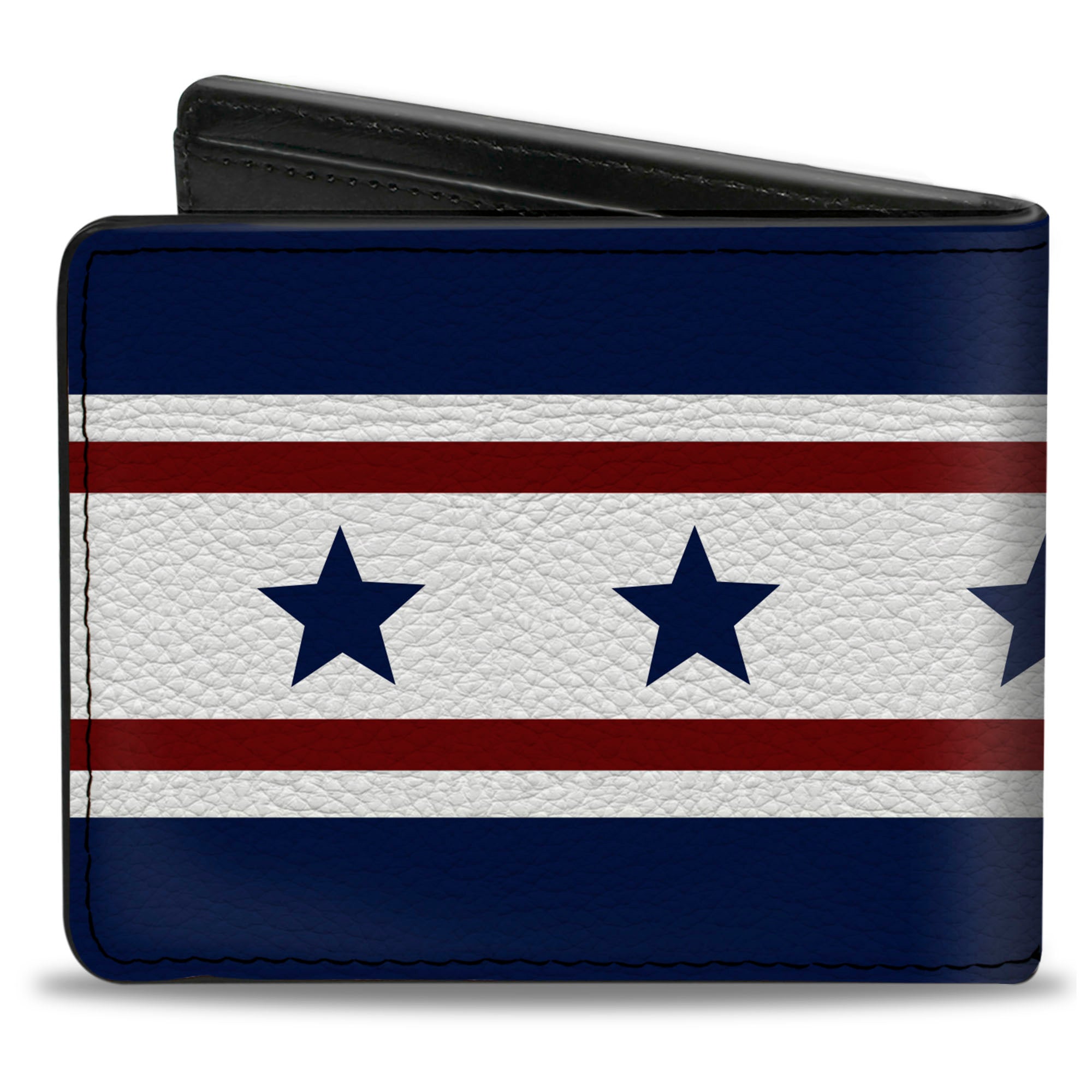 Bi-Fold Wallet - Americana Stars & Stripes 6 Blue White Red Bi-Fold Wallets Buckle-Down