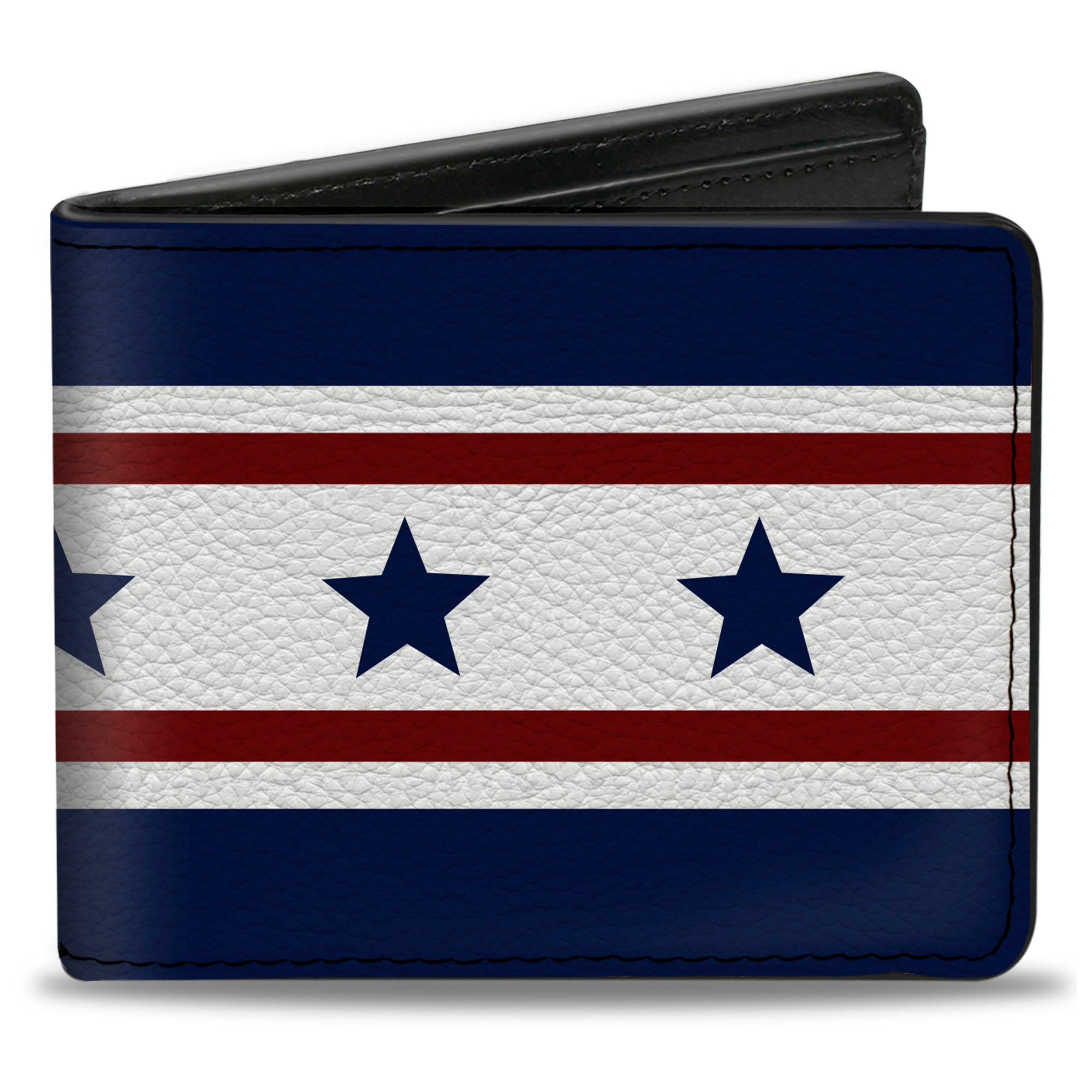 Bi-Fold Wallet - Americana Stars & Stripes 6 Blue White Red Bi-Fold Wallets Buckle-Down