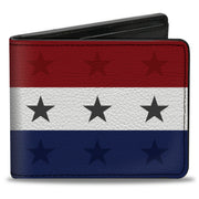 Bi-Fold Wallet - Americana Star Stripes Red White Blue Bi-Fold Wallets Buckle-Down