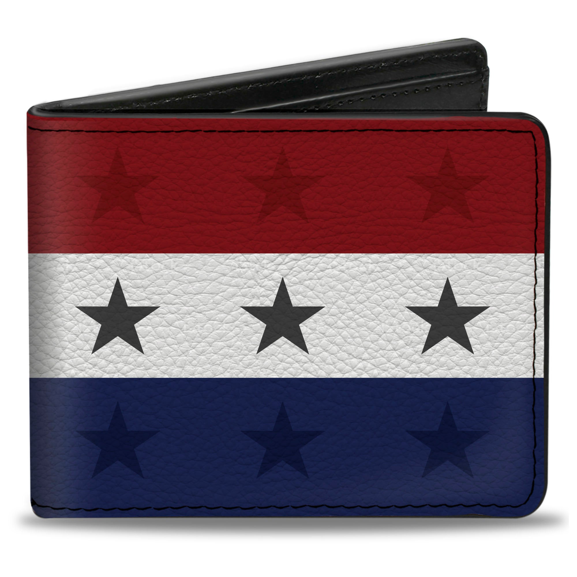 Bi-Fold Wallet - Americana Star Stripes Red White Blue Bi-Fold Wallets Buckle-Down