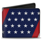 Bi-Fold Wallet - American Flag Diagonal Bi-Fold Wallets Buckle-Down