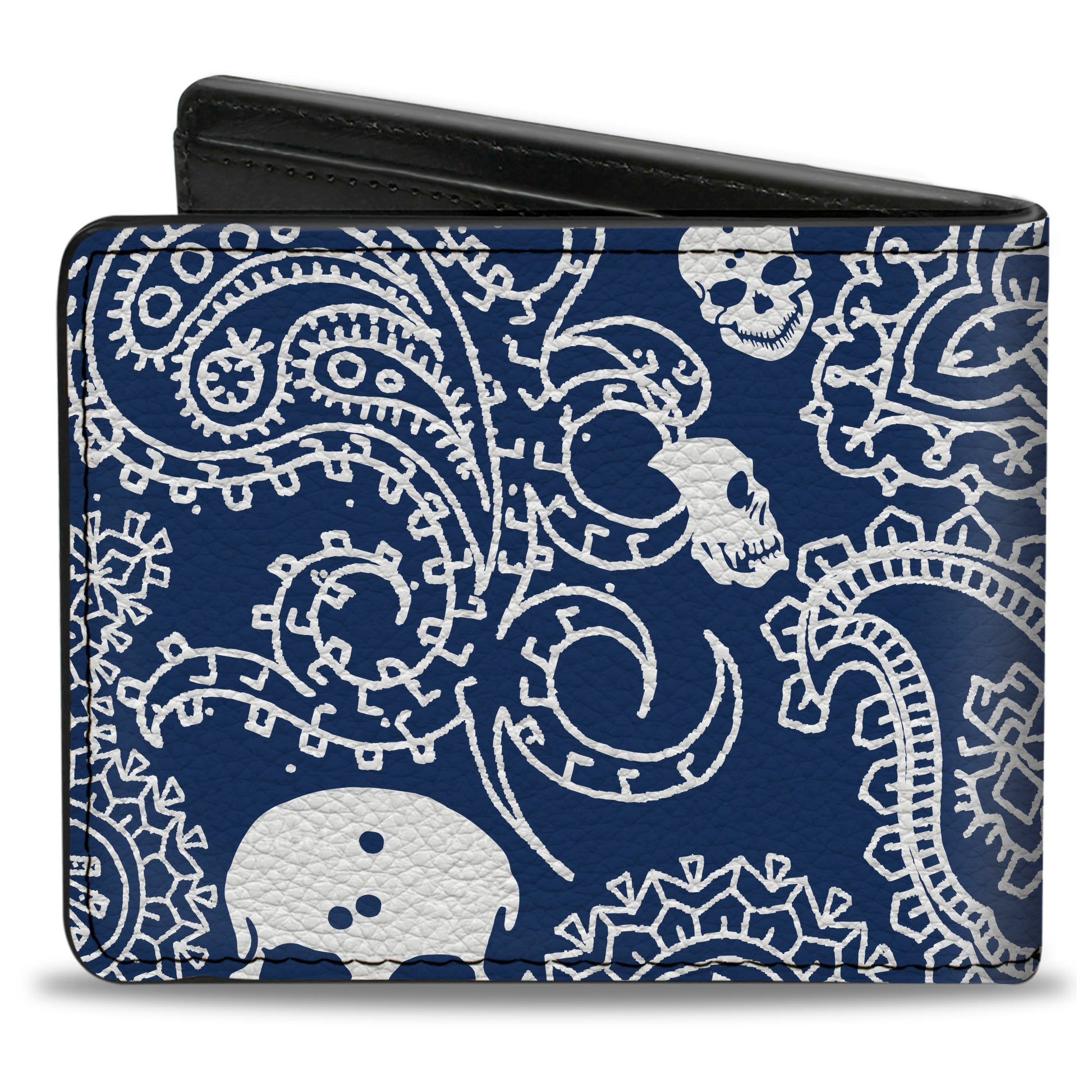 Bi-Fold Wallet - Bandana Skulls Royal White Bi-Fold Wallets Buckle-Down