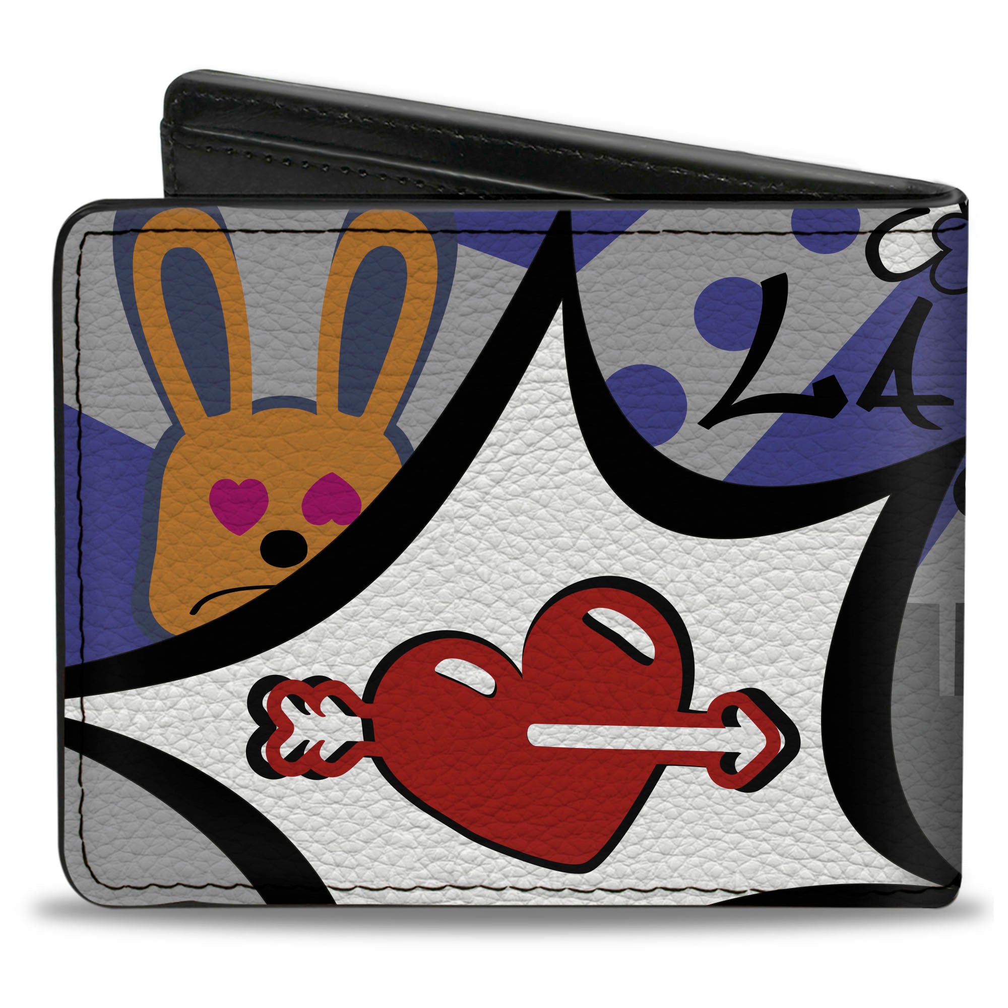 Bi-Fold Wallet - Buckle-Down Cartoon Bi-Fold Wallets Buckle-Down