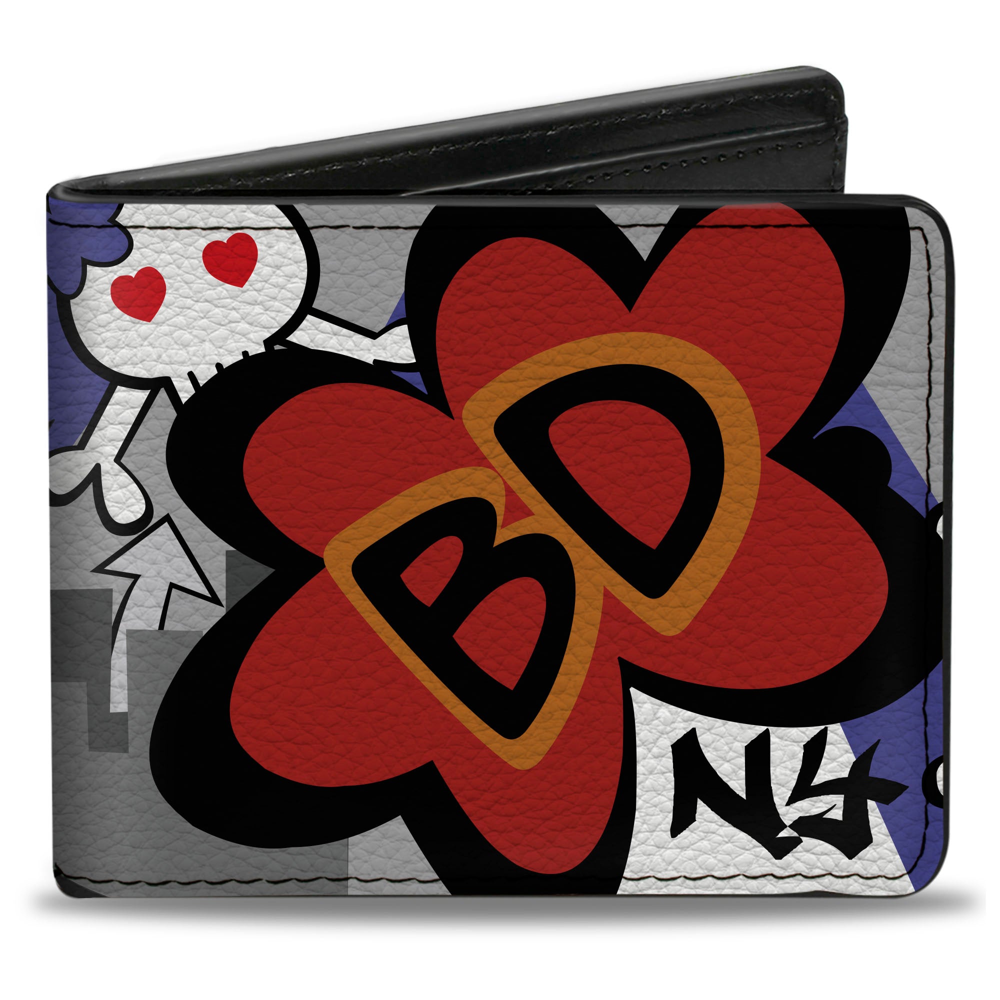 Bi-Fold Wallet - Buckle-Down Cartoon Bi-Fold Wallets Buckle-Down