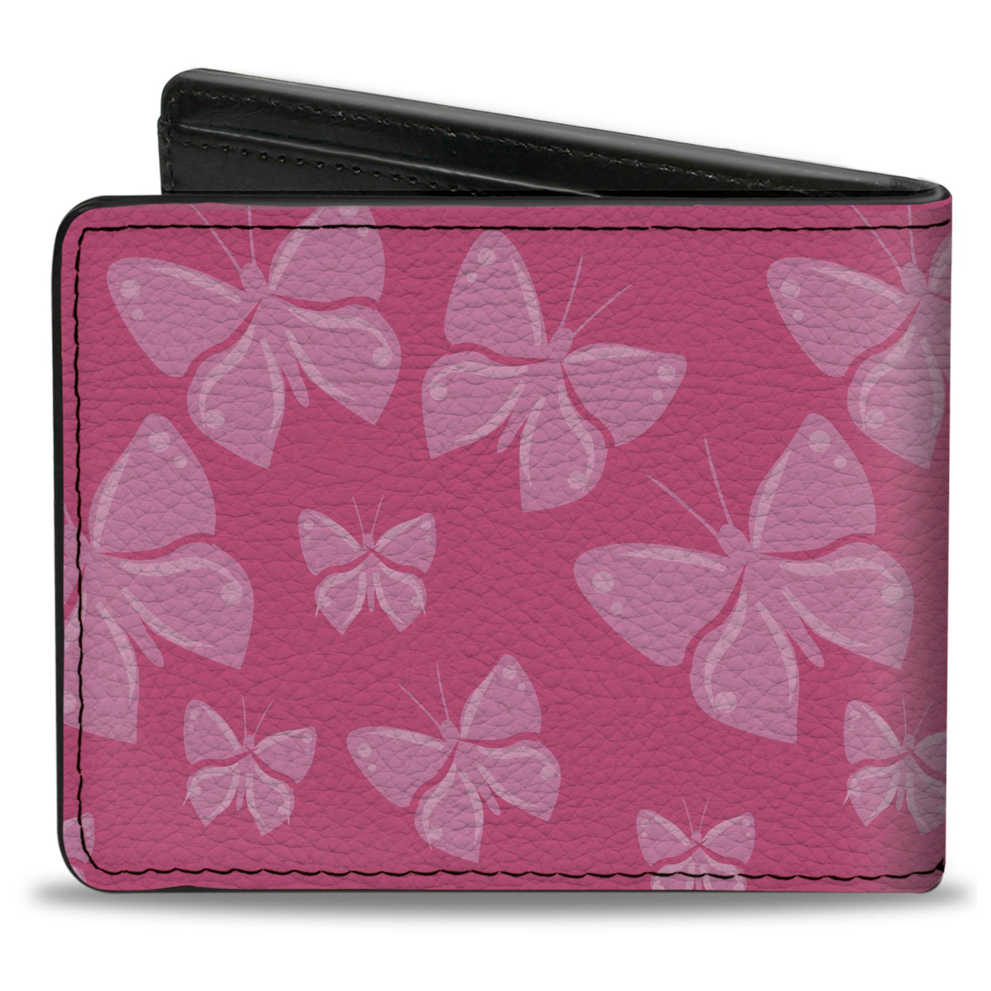 Bi-Fold Wallet - Butterflies Pink Bi-Fold Wallets Buckle-Down