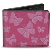 Bi-Fold Wallet - Butterflies Pink Bi-Fold Wallets Buckle-Down
