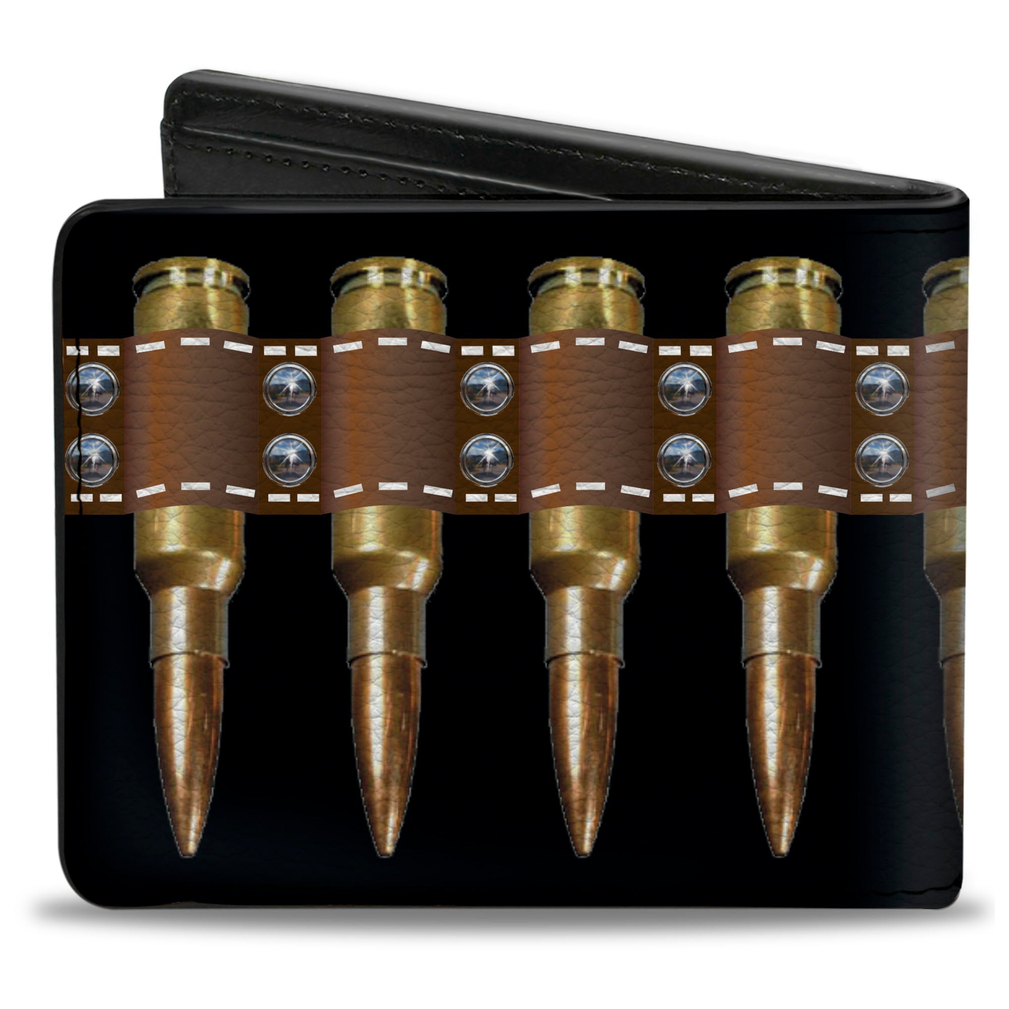 Bi-Fold Wallet - Printed Bullets Pattern Bi-Fold Wallets Buckle-Down